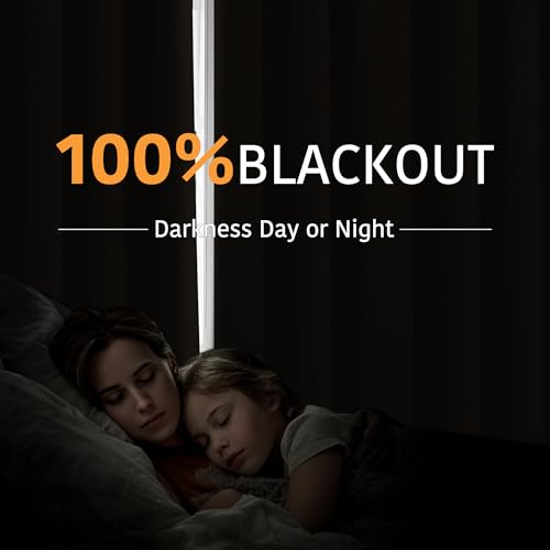 Image of RYB HOME 100% Blackout Room Divider Curtains for Sliding Glass Door, Extra Wide Thermal Insulated Privacy Curtains for Bedroom /Patio Door /Living Room /Open Closet, Mocha, W100 x L84, 1 Panel