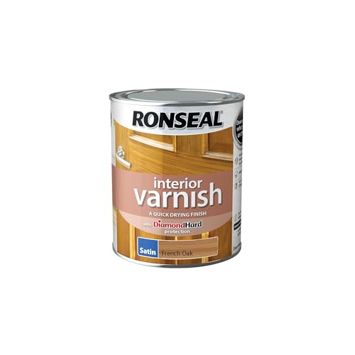 Ronseal Interior Varnish French Oak Satin 750ml