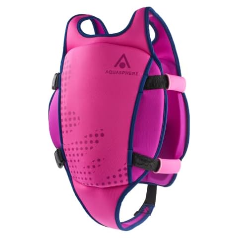 Aqua Sphere Unisex Jugend Swim Vest Schwimmweste, Pink, L (3-6Y) Cover