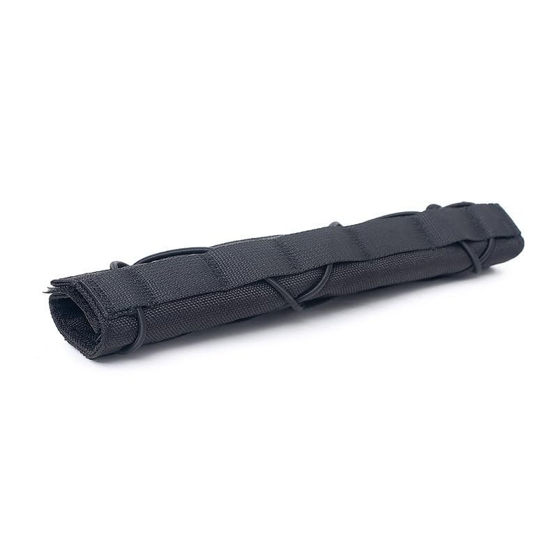 OutDoorBom Tactical Airsoft Suppressor Cover 7 inch/18cm (Black)