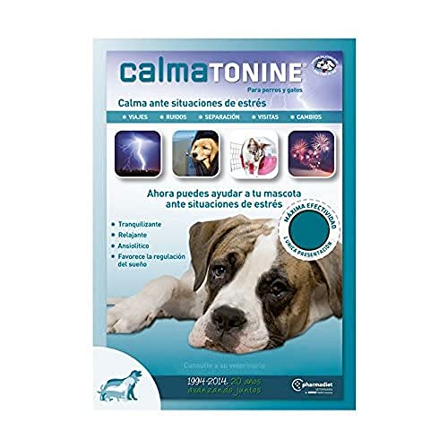 Farmadiet Calmatonine Envase con 120 Comprimidos para Perros y Gatos en Situaciones Estresantes Cover