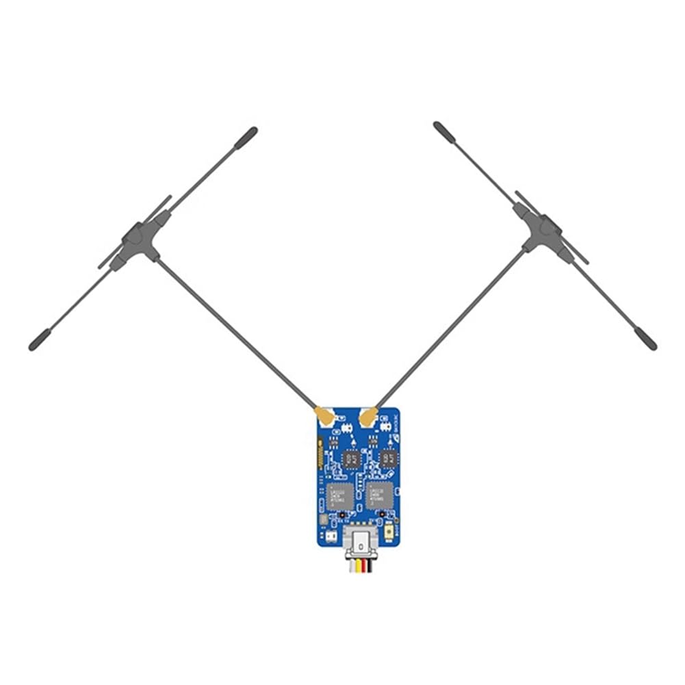 900/2400 dwuzakresowy dwuzakresowy odbiornik Gemini RX Dual Band ELRS Gemini do RC FPV Racing Long Distance UAV Fixed Wing 80 mm antena