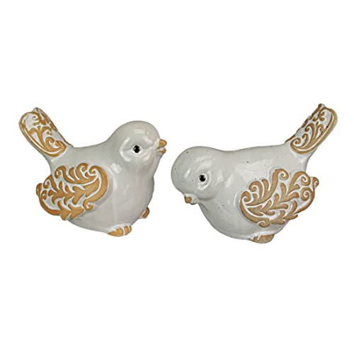 Things2Die4 7 Inch Ceramic Bird Figurine Farmhouse Art Home Decor