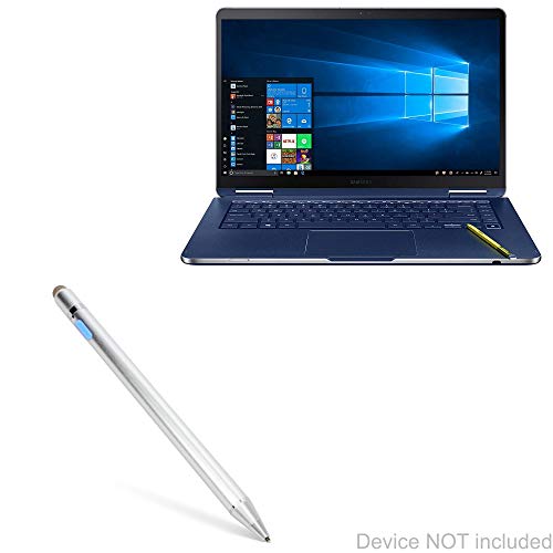 BoxWave Stylus Pen Compatible with Samsung Notebook 9 Pen (15 in) - AccuPoint Active Stylus, Electronic Stylus with Ultra Fine Tip for Samsung Notebook 9 Pen (15 in) - Metallic Silver