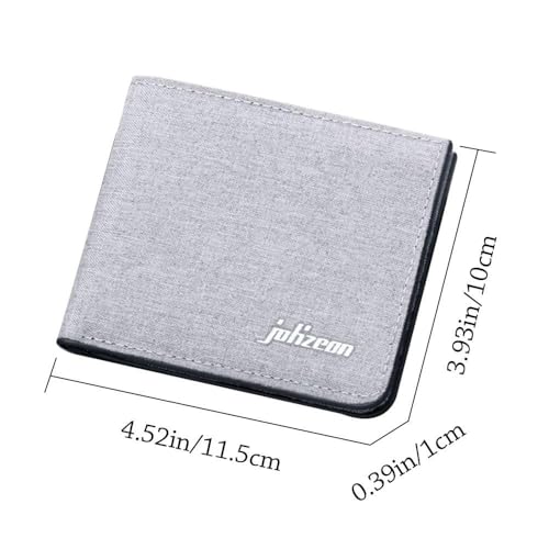 Men Canvas Wallet Credit Card Holder Male Short Purse Business Mone3