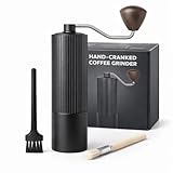 Manual Coffee Grinder with 420 Stainless Steel Burr, Adjustable Settings for Espresso...
