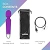 Mini Masseur sans fil de Yarosi - Le plus puissant pouvoir vibratoire thérapeutique - un cadeau de voyage - Parfait pour la récupération musculaire personnelle après le sport - USB - Violet #5