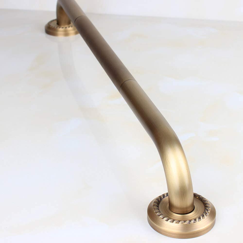 Wytrzymały drążek do chwytania o dużej wytrzymałości, 30 cm, solidny poręcz do rąk, stylowy podłokietnik łazienkowy, antyczne mosiężne wykończenie, dobry dla seniorów, dzieci, osób starszych