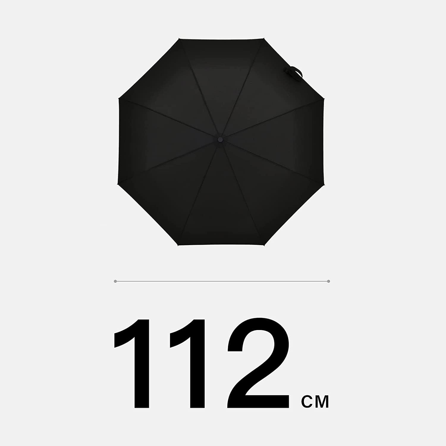 Parapluies, Parapluie Pliant Compact de Voyage, Mini Parapluie, à Manche en Bois, Grand Noir for Hommes et Femmes, Automatique