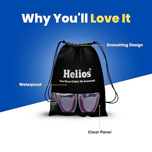 Image of Helios Shoe Bag | for Travel Bag for Man & Women | Shoes Cover for Storage at Home Gym | Reusable Travelling Accessories Organizer Pouch Travel Essentials |Footwear Bags for Travelling (Pack of 10)