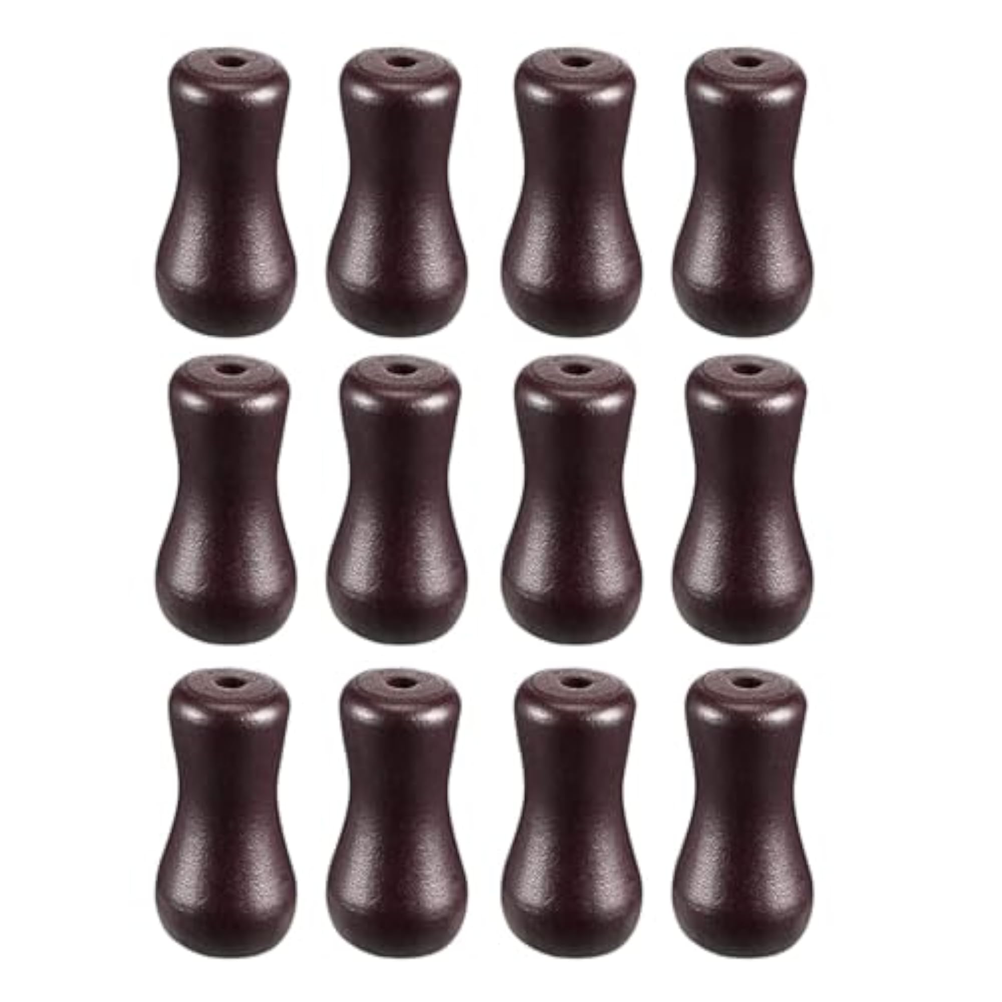 12Pcs Wooden Pull Cord Knobs for Drapery Hardware