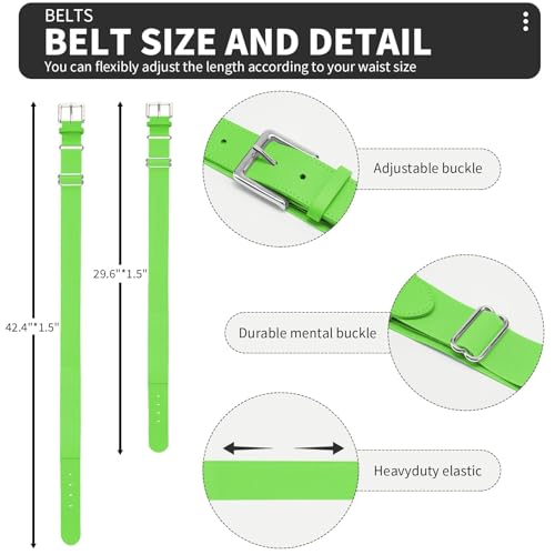 Image of QBK Toddler Baseball Socks & Belt Combo Set for Kids 2-16Y Tee Ball Socks