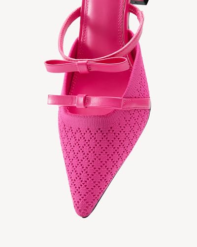 Women's Elegant Pointed Toe Pumps - Breathable Mesh Stiletto Heeled Sandals for Weddings, Office & Evening Events4