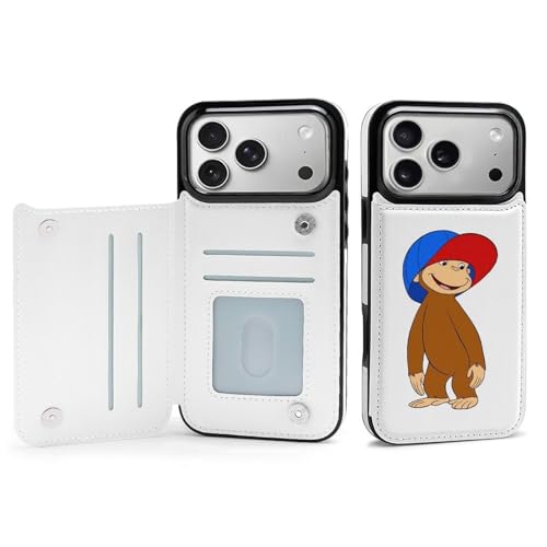 手帳型 おさるのジョージ (2) 対応 iPhone 17 Pro Max ケース カード収納 スマホケース 財布型 携帯ケース 軽量 全面保護 スタンド機能 おしゃれ お祝いギフト