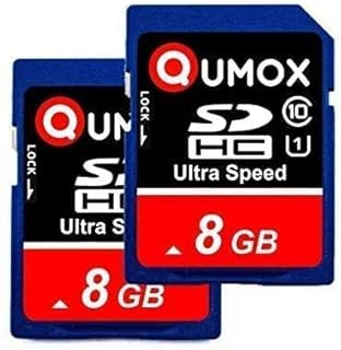 QUMOX 8GB Class 10 UHS-I (U1) 2pcs Pack