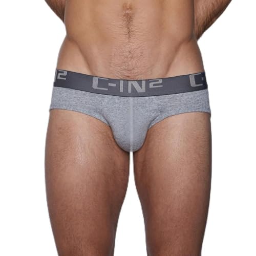 [シーインツー] ブリーフ CORE ローライズ LOW NO SHOW PROFILE BRIEF ビキニ メンズ S グレー