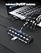 WIRWTRU USB Hub 7 Port,USB 3.0 Hub Splitter with Individual On/Off LED Switches, USB Hub for PC, 5Gbps HighSpeed Data for Laptop, Mac, PC, Desktop, PS5, Xbox and More