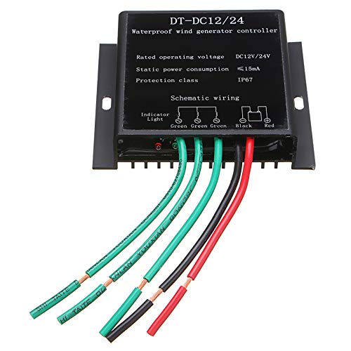 Regolatore di carica MPPT per turbine eoliche da 8000 W impermeabile, compatibile con batterie da 12 V/24 V/48 V, regolatore di corrente continua efficiente per sistemi di energia rinnovabil