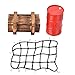 1/10 Scale RC Crawler Car, Realistic Oil Drum Set Wooden Box Luggage Net Decor, Remote Control Off Road Vehicle for Hobbyists Collectors Outdoor Enthusiasts Gift Giving