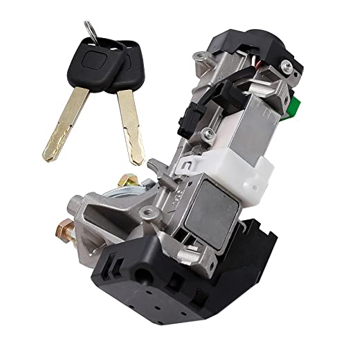 Saihisday Ignition Switch Assembly Door Lock Cylinders With 2 Keys Replacement For Honda Civic 2003-2005 Accord Odyssey 2005-2006 Cr-V 2002-2006 Element 2003-2011 Replace # 35100-Sda-A71 06350-Saa-G30 #TOP4