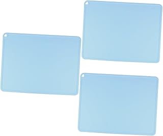 Ipetboom 3 Pçs Silicone Pet Placemat Filhote De Cachorro Placemat Cão Placemat Alimentador De Animais De Estimação Tapetes De Alimentos Para Animais De Estimação Para Chão Tapete De Tigela