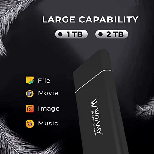Image of Mini External USB 3.0 M.2 SATA SSD Enclosure Hard Disk NGFF M.2 2280 2260 2242 2230 Solid State Drive with Key B /Key -Black (Not for NVME)