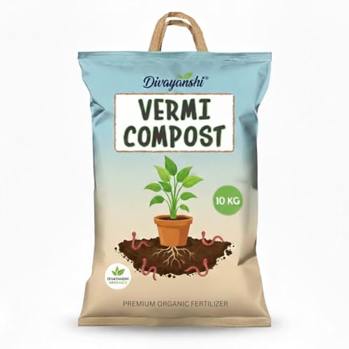 Image of Divayanshi Organic Vermicompost for Plants & Gardening | Natural Soil Conditioner for Home Garden, Pots & Terrace Plants- 10kg