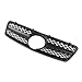 Parrilla Delantera Parachoques Delantero del Coche Grille SLS Estilo Parrilla/Ajuste for Mercedes/Fit for el Benz Clase C W203 C280 C320 C240 ​​C200 2000-2006 (Color : Black)