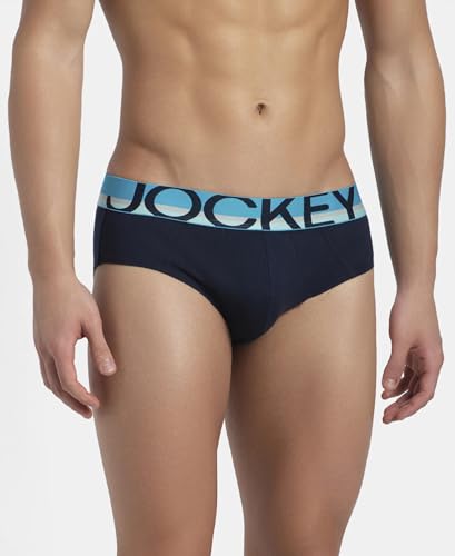 Image of Jockey FP01 Men Super Combed Cotton Solid Brief with Ultrasoft Waistband