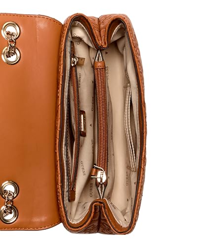 GUESS Adelasia Convertible Crossbody Flap, Caramel3