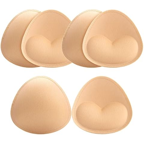 Nimiah Bra Pads Insert 3 Pairs Sewn Edge Bra Inserts Cups Push up | Swimsuit Replacement Pads Cover