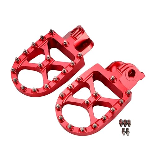 Repose-pieds pilote rouge pour KTM 690 Enduro SMC R et Adventure 950 à 1290