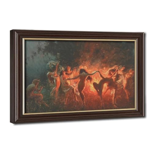 Impression sur toile Fire Dance 1889 Joseph Tomanek toile de 50x75 cm