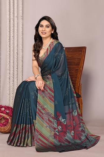 Image of MIRCHI FASHION Saree for Woman Chiffon Tie Dye Printed | Lightweight Daily Wear Women's Sari with Unstitched Blouse Piece (Available in 10 Colors)