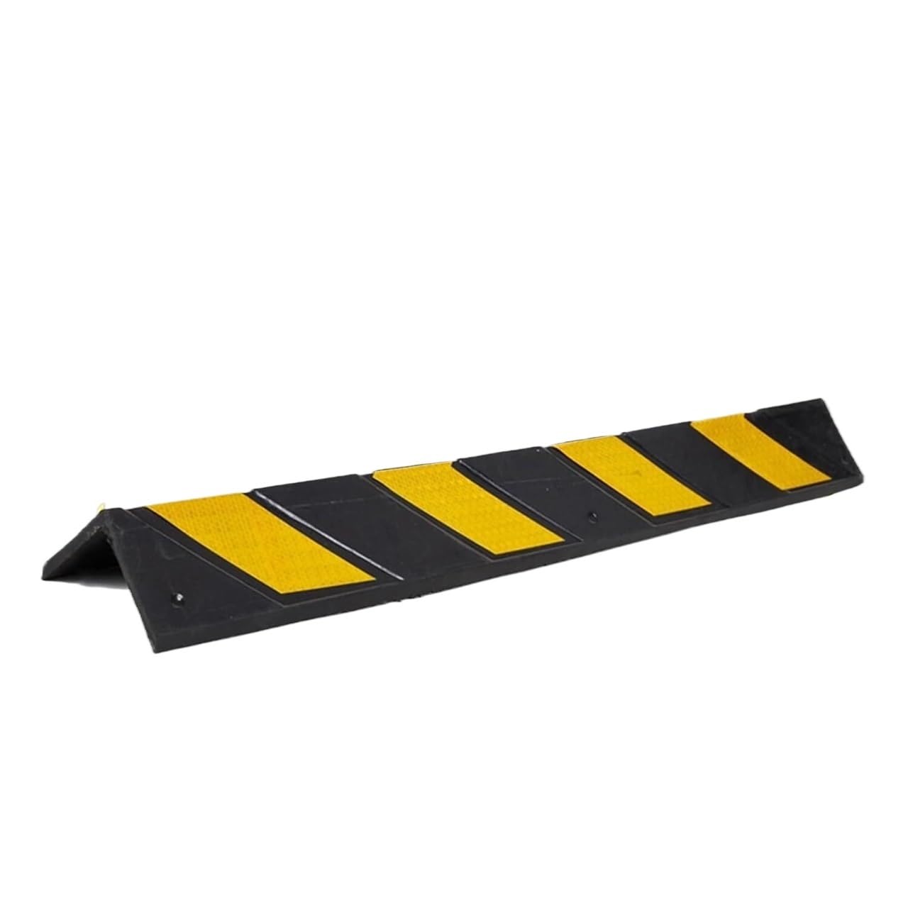 HCZKIUJY Wall Corner Protector, Rubber Bollard, Reflective Workshop Ground Floor Garage Corner Guard (Yellow 5pcs)