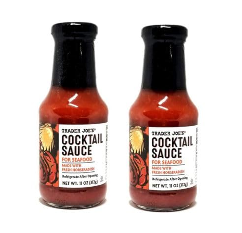 Trader Joe’s Seafood Cocktail Sauce with Fresh Horseradish, 11 Oz, Pack of 2