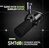 Shure SM7dB Dynamic Vocal Microphone w/Built-In Preamp for Streaming, Podcast, and Recording & Gator Frameworks Deluxe Desk-Mounted Broadcast Microphone Boom Stand For Podcasts #3