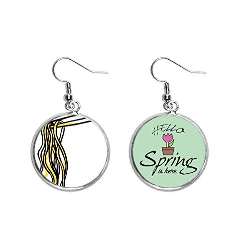 Pendientes de fideos chinos ligeros que solucionan el peso de la oreja con estilo tradicional