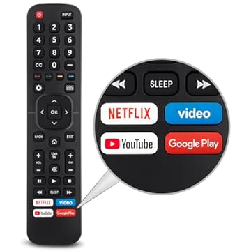 Substituição para controle remoto Hisense-TV, controle remoto universal para Smart TVs Hisense