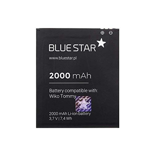 Bluestar Remplacement de Batterie Compatible Avec Wiko Tommy / Tommy 2 2000mAh Li-Lon Échange Batterie Batterie Wiko 4901