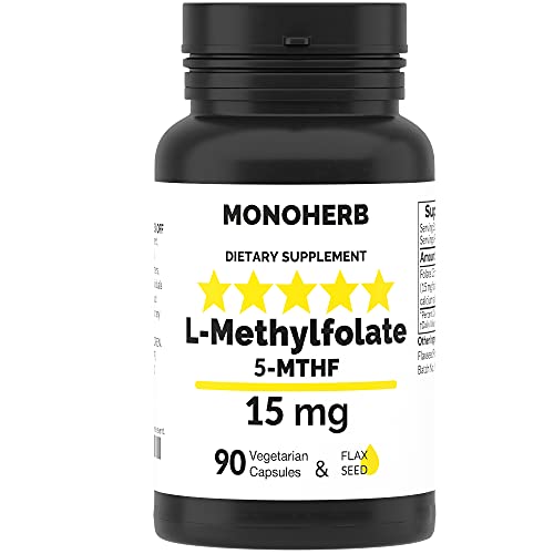 L-Methylfolate 15 mg per Capsule - 90 Vegetarian Capsules