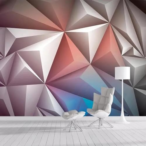 WEITAOSM Murales creativos modernos con patrón geométrico 3D adecuados para el fondo de la pared del sofá de la sala de estar del dormitorio