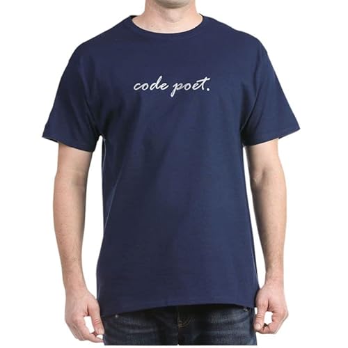 CafePress Code Poet Classic T-shirt 100 % coton - Bleu - Medium Cover