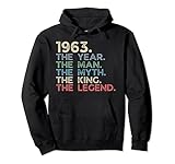 Photo Gallery annata 1963 the year man myth king legend retro compleanno felpa con cappuccio Photo Gallery annata 1963 the year man myth king legend retro compleanno felpa con cappuccio