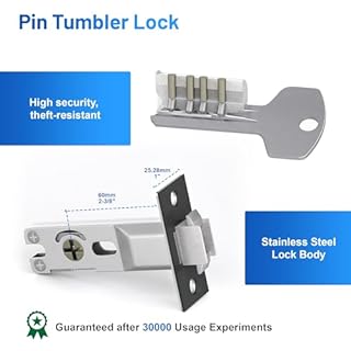 Dontay Pocket Door Handle and Edge Pull, Narrow Modern Rectangular Keyed Entry Function, Recessed Sliding Door Hardware for 1 3/8” to 2 3/16” Thickness Door (Privacy Lock, Matte Black, 1 Pack)