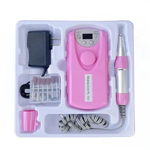 Bella Faccia 30000 RPM LCD Nail Drill Machine Electric Nail File Rechargeable Engraving Tools Quiet Cordless Manicure Pedicure Professional ElectrIc Nail Drill Machine Salon... - Image 2