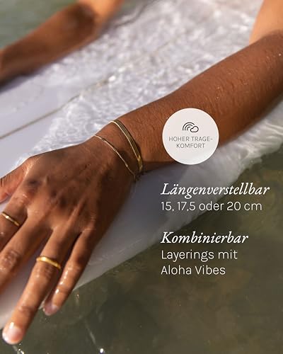 Purelei Damen Armband Schlangen-Design aus Edelstahl, wasserfest & langlebig, verstellbar 15-20 cm, elegantes Damenarmband Schmuck Geschenk – Ansicht 6
