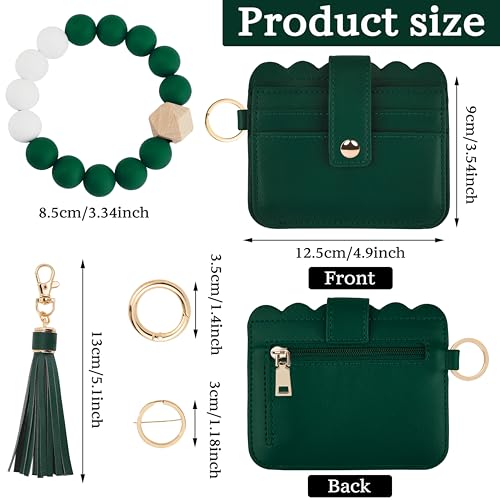 Image of Wristlet Wallet for Women with Keychain - RFID Card Holder Small Wallet Wristlet with Key Ring