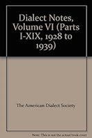 Dialect Notes, Volume VI B0010YZUFU Book Cover