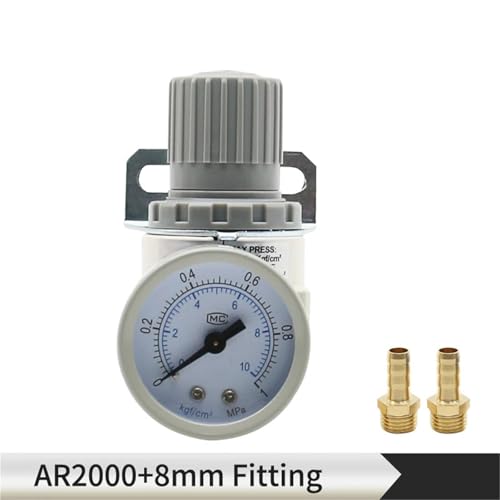 Régulateur de pression d'air AR2000 1/4 avec manomètre AR2000-BT - 2
